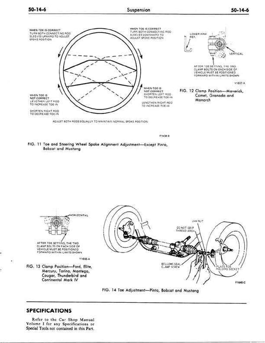 1975 to 1976 Ford Granada 2dr Service Manual
