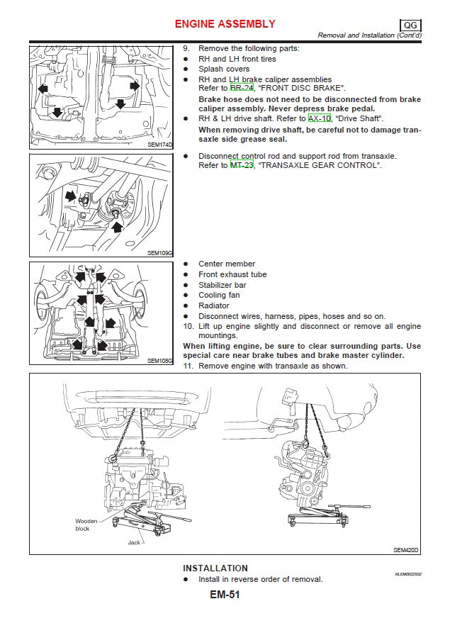 2001-2006 Nissan Almera Tino Service Manual