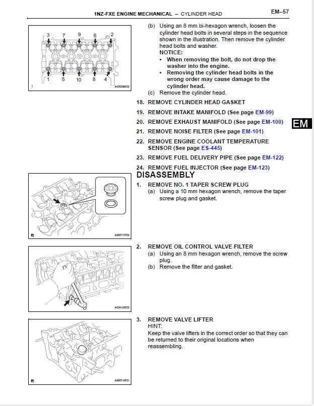 2003-2009 Toyota Prius Hybrid Service Manual