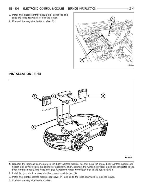 Chrysler Crossfire Service Manual: 2004 to 2008 Comprehensive Guide