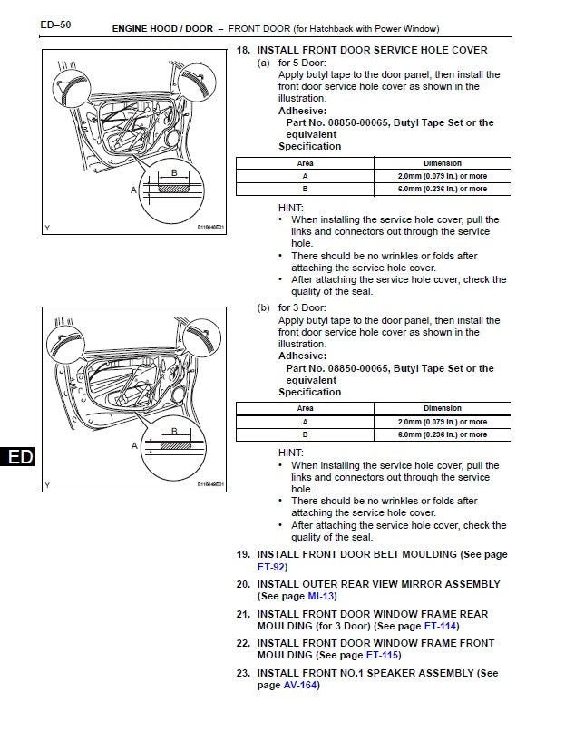 2005-2013 Toyota Yaris Service Manual