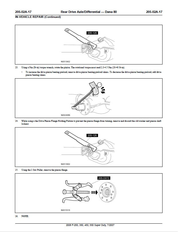 2008 to 2010 Ford F550 F-550 Super Duty Pickup Truck Service Manual