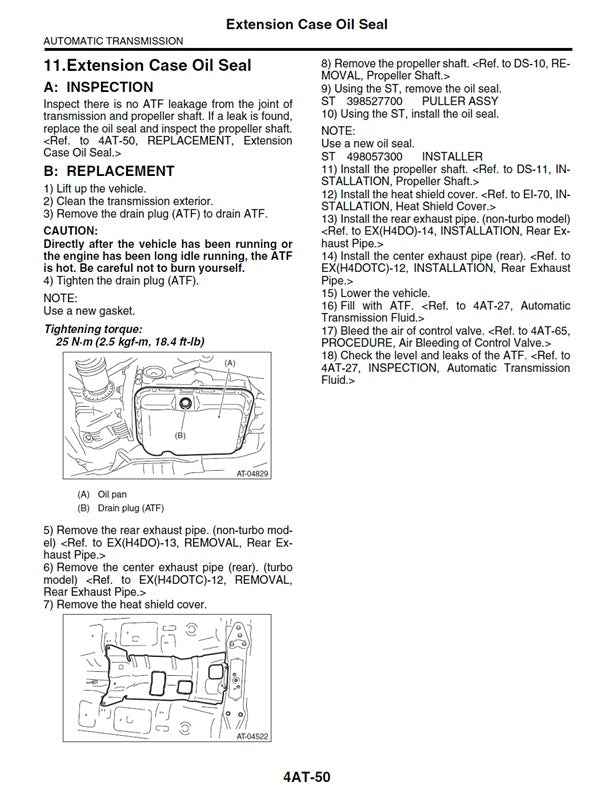 2009 to 2013 Subaru Forester Service Manual