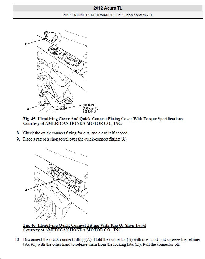 2009-2014 Acura Integra TL Service Manual for Repair and Maintenance