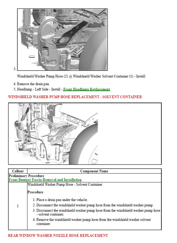 2019 to 2025 Cadillac XT4 Service Manual