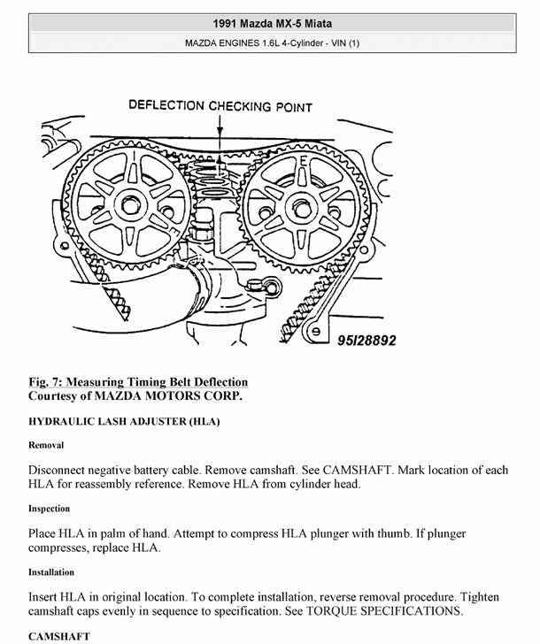 1989-1997 Mazda MX5 MX-5 Miata NA Service Manual