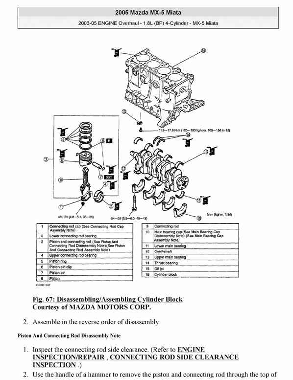 1998-2005 Mazda MX5 MX-5 Miata NB Service Manual