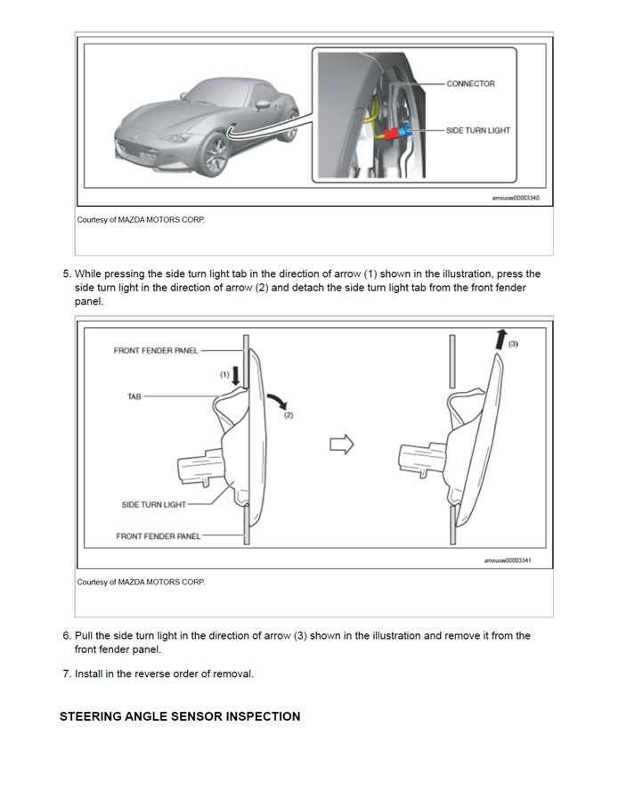 2015 Onwards Mazda MX5 MX-5 Miata ND Service Manual