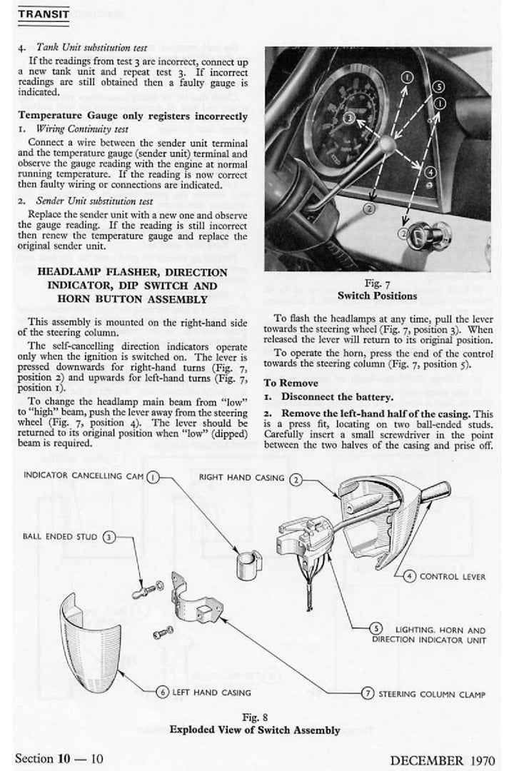 1965-1977 Ford Transit Mk1 Service Manual
