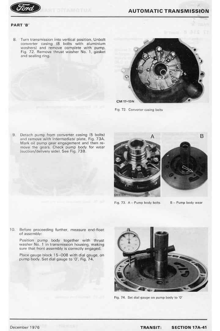 1978-1985 Ford Transit Mk2 Service Manual