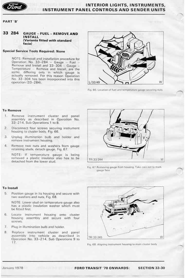 1978-1985 Ford Transit Mk2 Service Manual