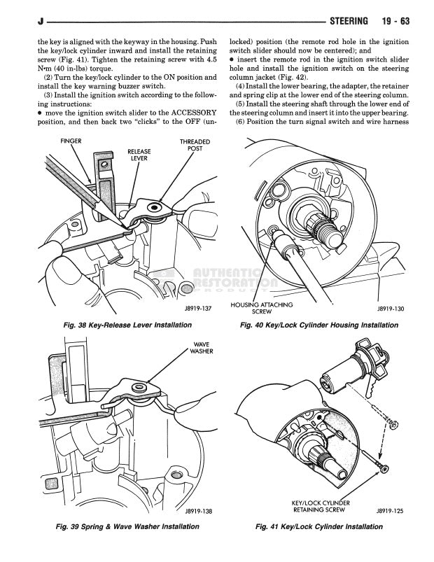 1987-1998 Jeep Wrangler YJ Service Manual
