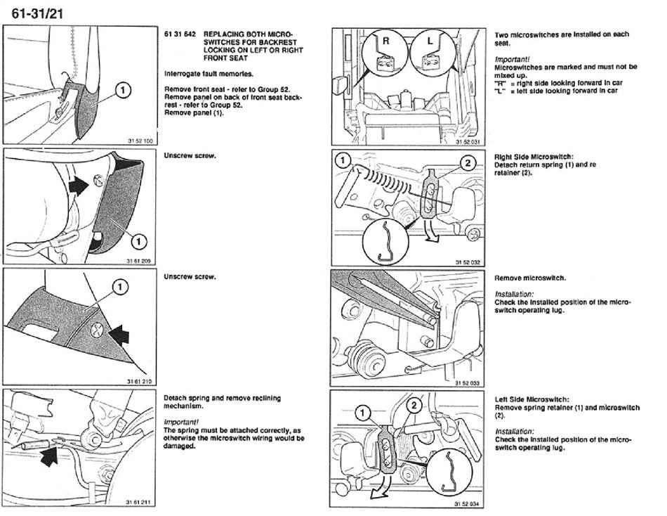 1989 to 1999 BMW 8 Series E31 Service Manual