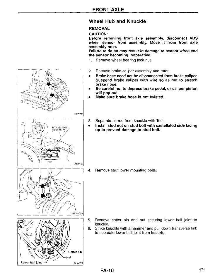 1993-1998 Nissan Quest V40 Service Manual