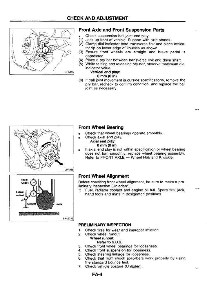 1993-1997 Nissan Micra (K11) Service Manual