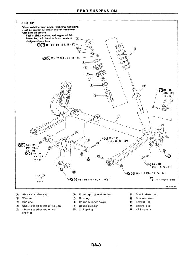 1995-2000 Nissan Almera N15 Service Manual