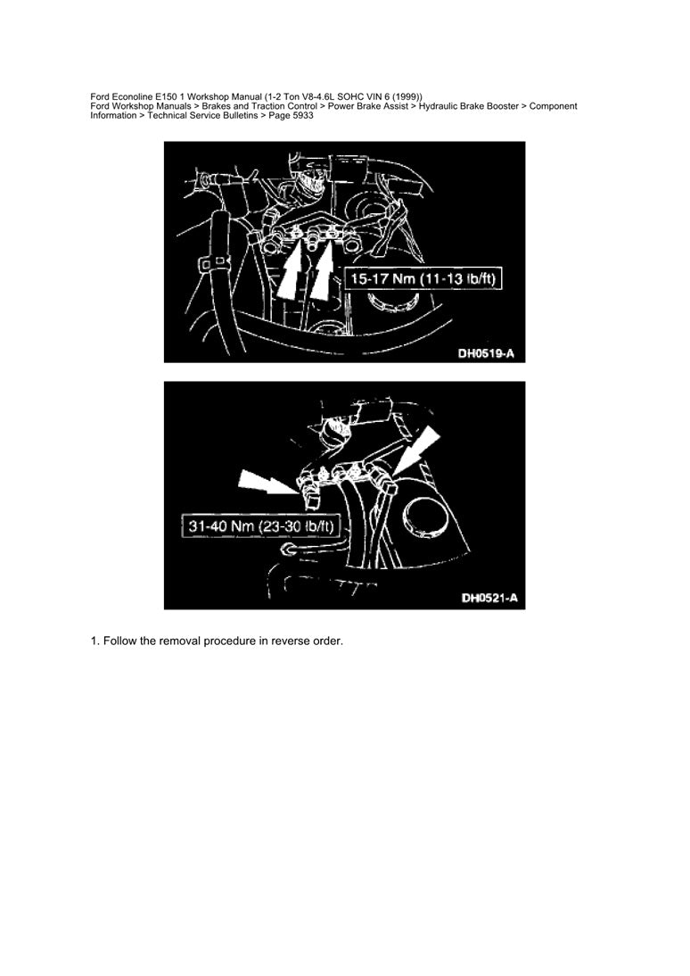 1997 to 2002 Ford E150 E-150 Econoline Service Manual