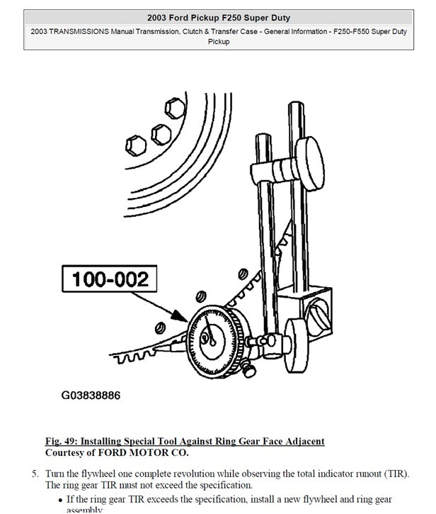 1997-2003 Ford F150 Pickup Truck Service Manual