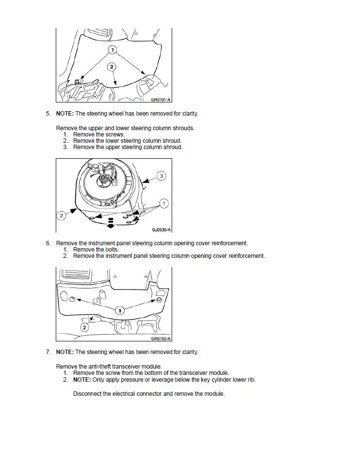 1999 to 2004 Ford Mustang Service Manual