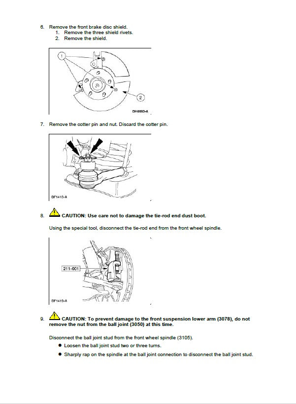 1999 to 2004 Ford Mustang Service Manual