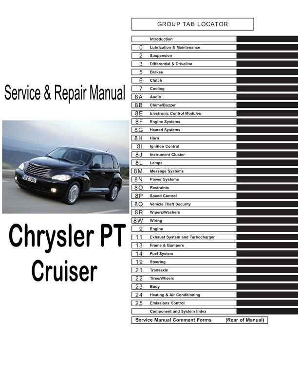 2000 to 2010 Chrysler PT Cruiser Service Manual