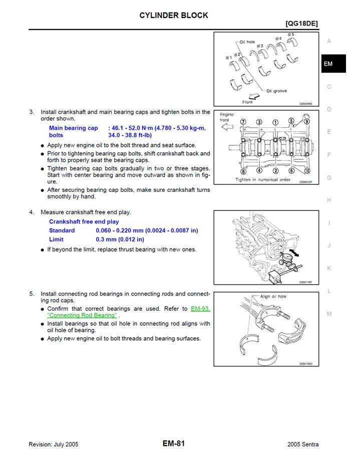 2000-2006 Nissan Sentra B15 Service Manual