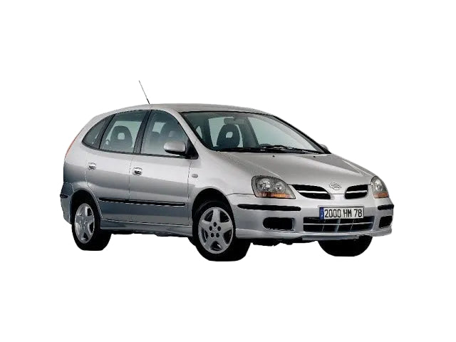 A silver hatchback car shown from a three-quarter front angle on a plain white background.