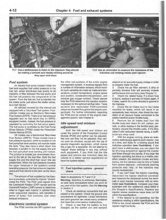 2001 to 2007 Mazda Tribute Service Manual