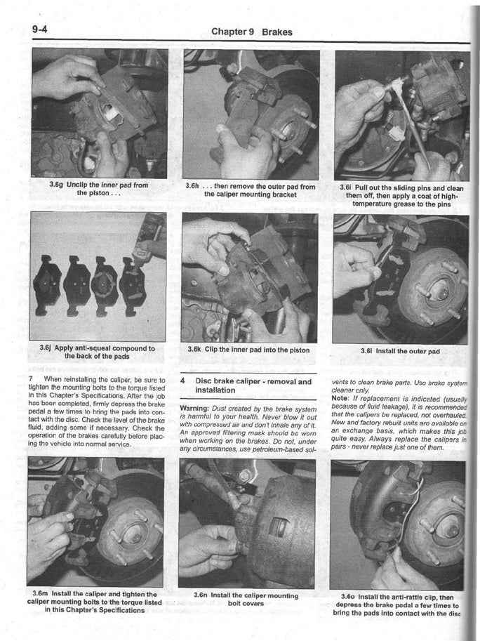 2001 to 2007 Mazda Tribute Service Manual