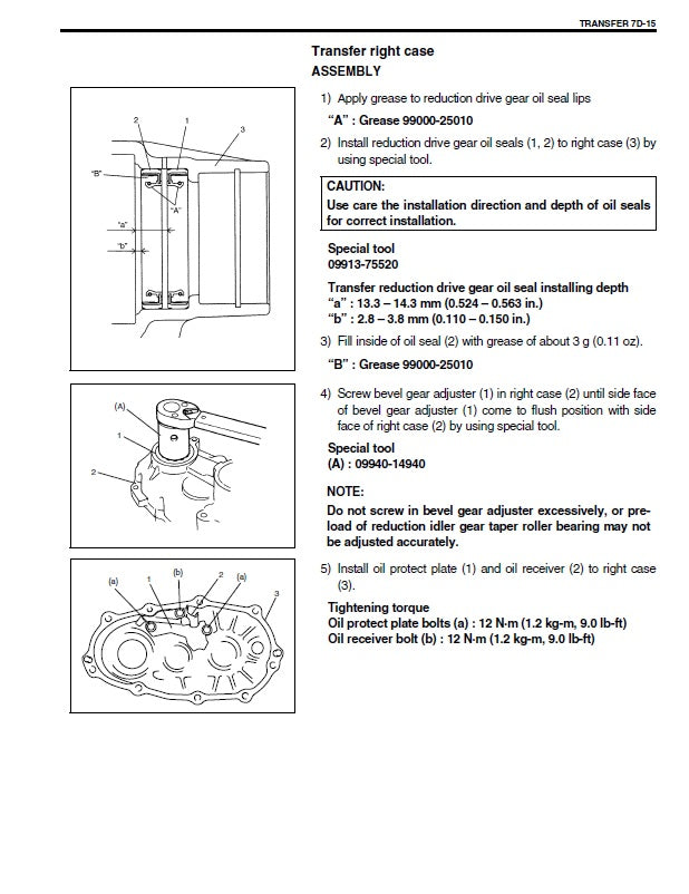2001 Onwards Suzuki Liana Service Manual