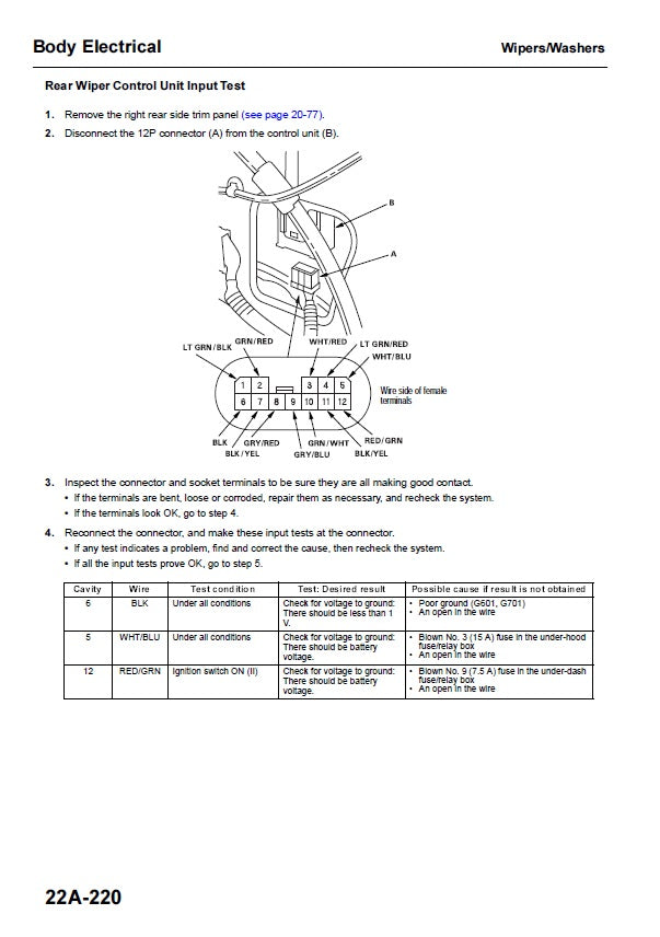 2002 to 2005 Honda CRV CR-V Service Manual