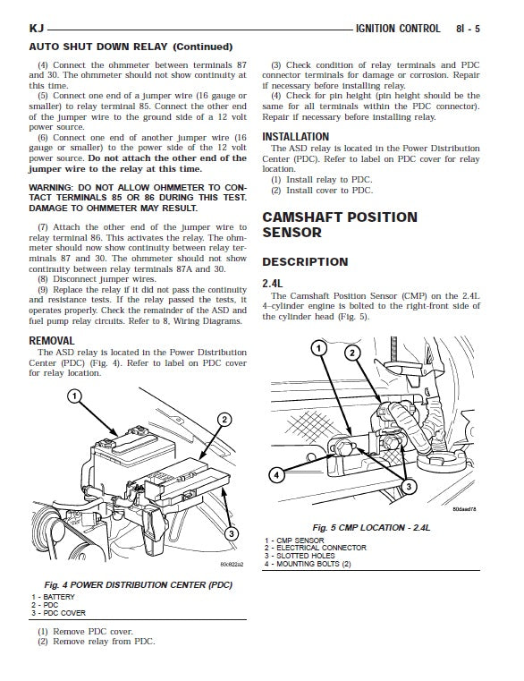 2002 to 2007 Jeep Cherokee KJ Service Manual