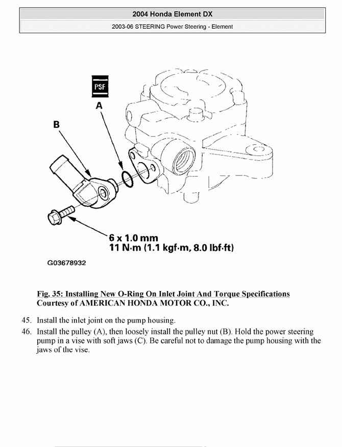 2003-2006 Honda Element Service Manual