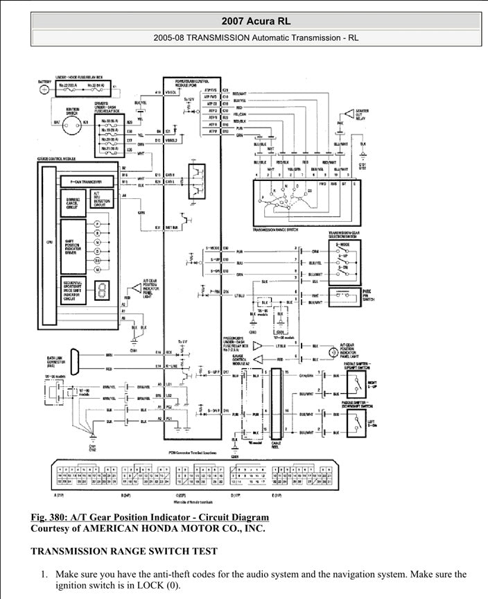 2004-2008 Acura Integra RL Service Manual for Repair and Maintenance