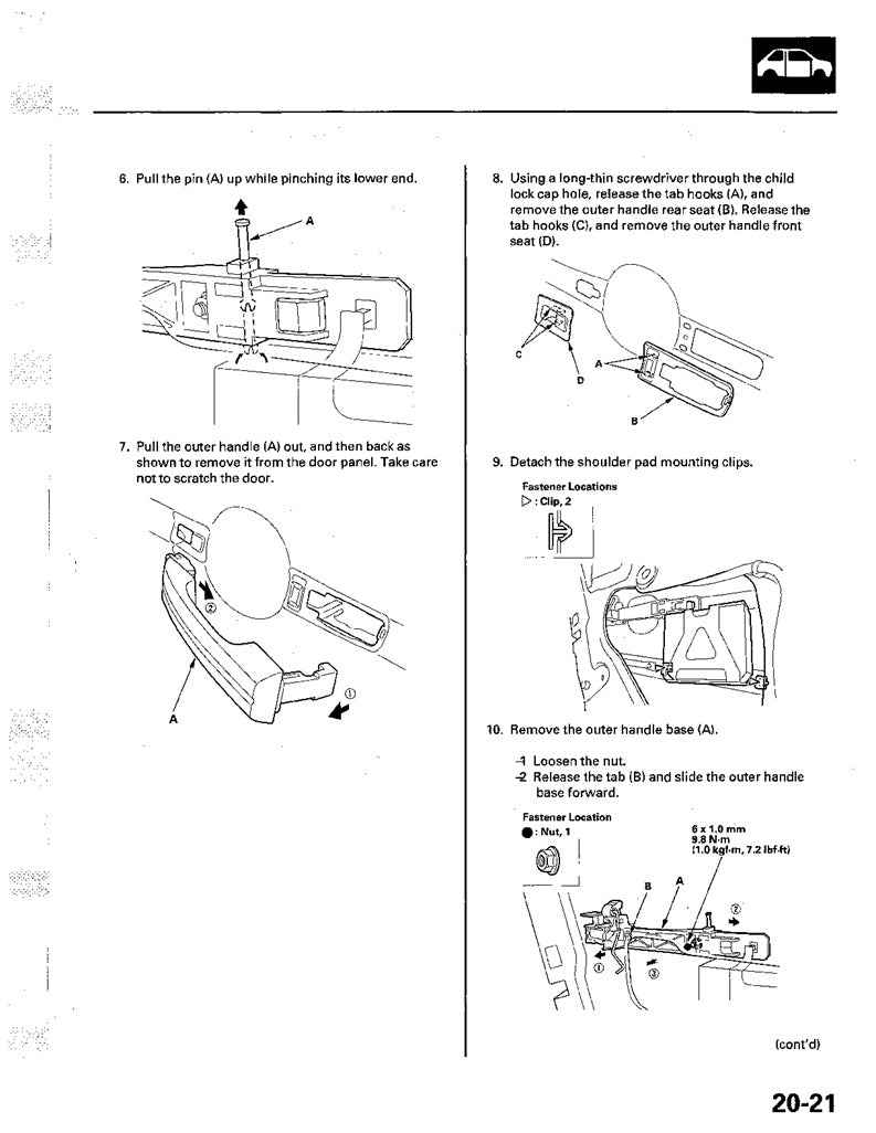 2004-2008 Acura Integra TL Service Manual for Repair and Maintenance
