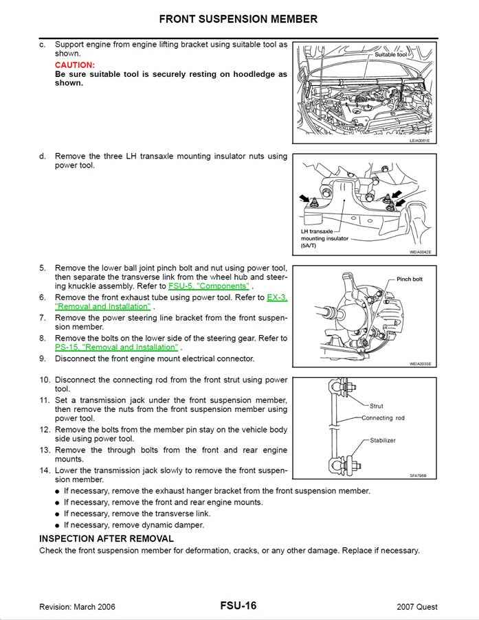 2004-2009 Nissan Quest V42 Service Manual