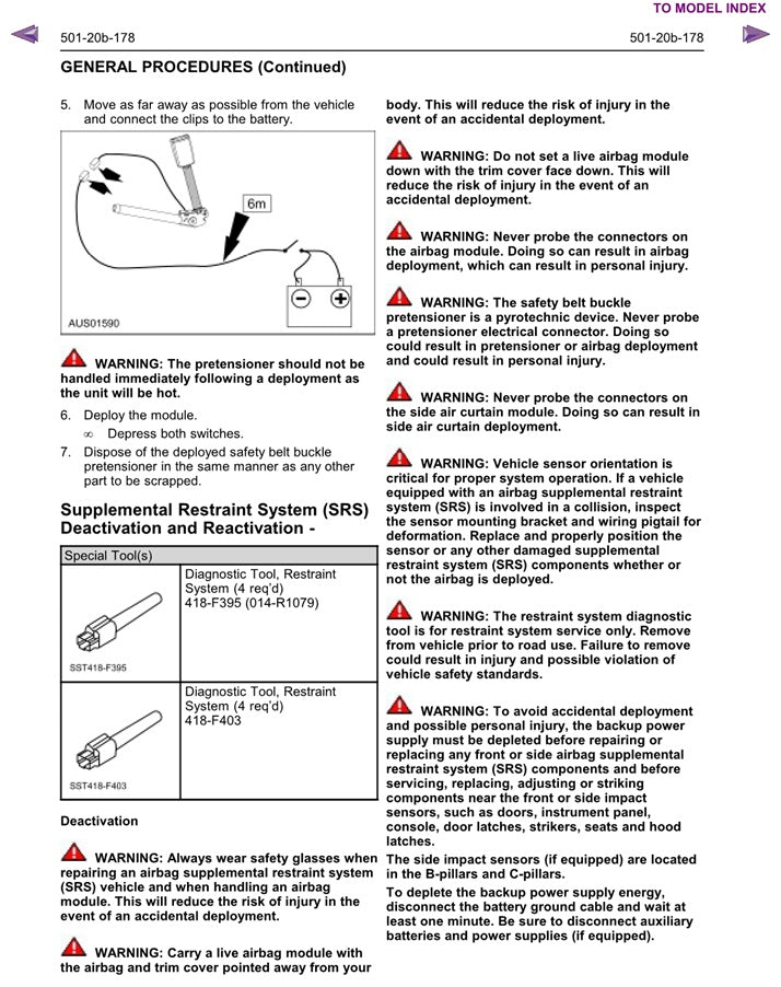 2004 to 2011 Ford Territory Service Manual
