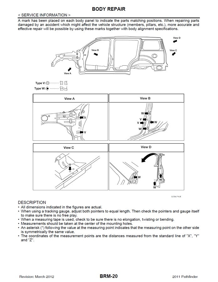 2005 to 2012 Nissan Pathfinder R51 Service Manual
