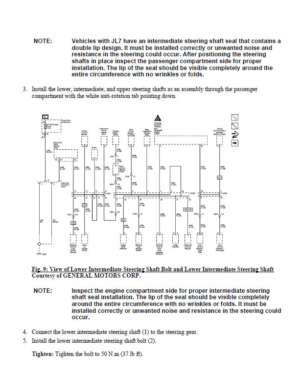 2006 to 2009 Cadillac STS Service Manual