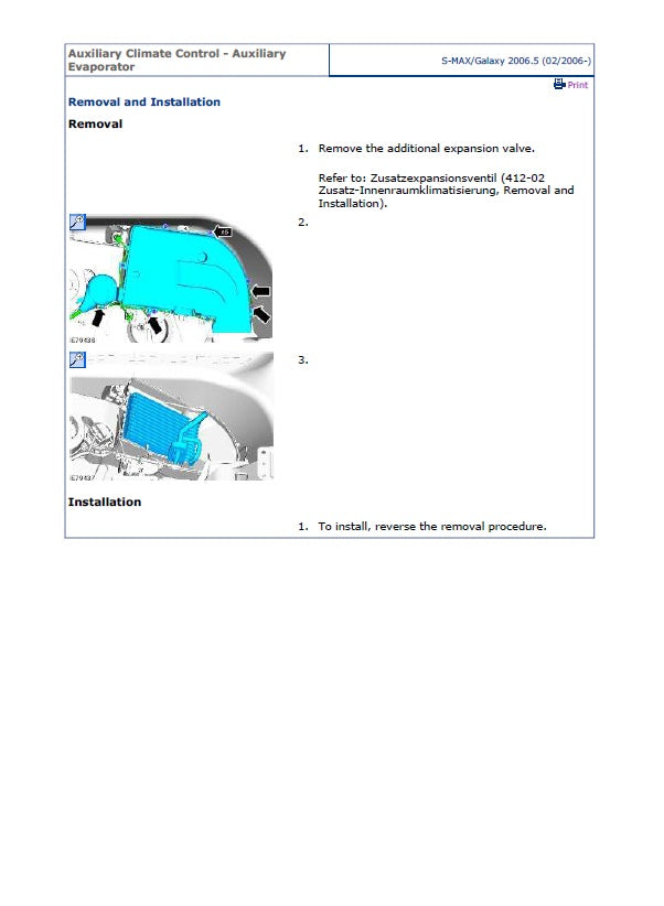2006 to 2012 Ford S-Max Service Manual