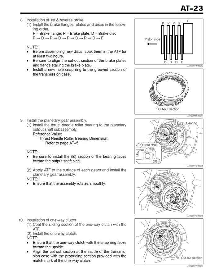 2006 to 2012 Daihatsu Terios Service Manual