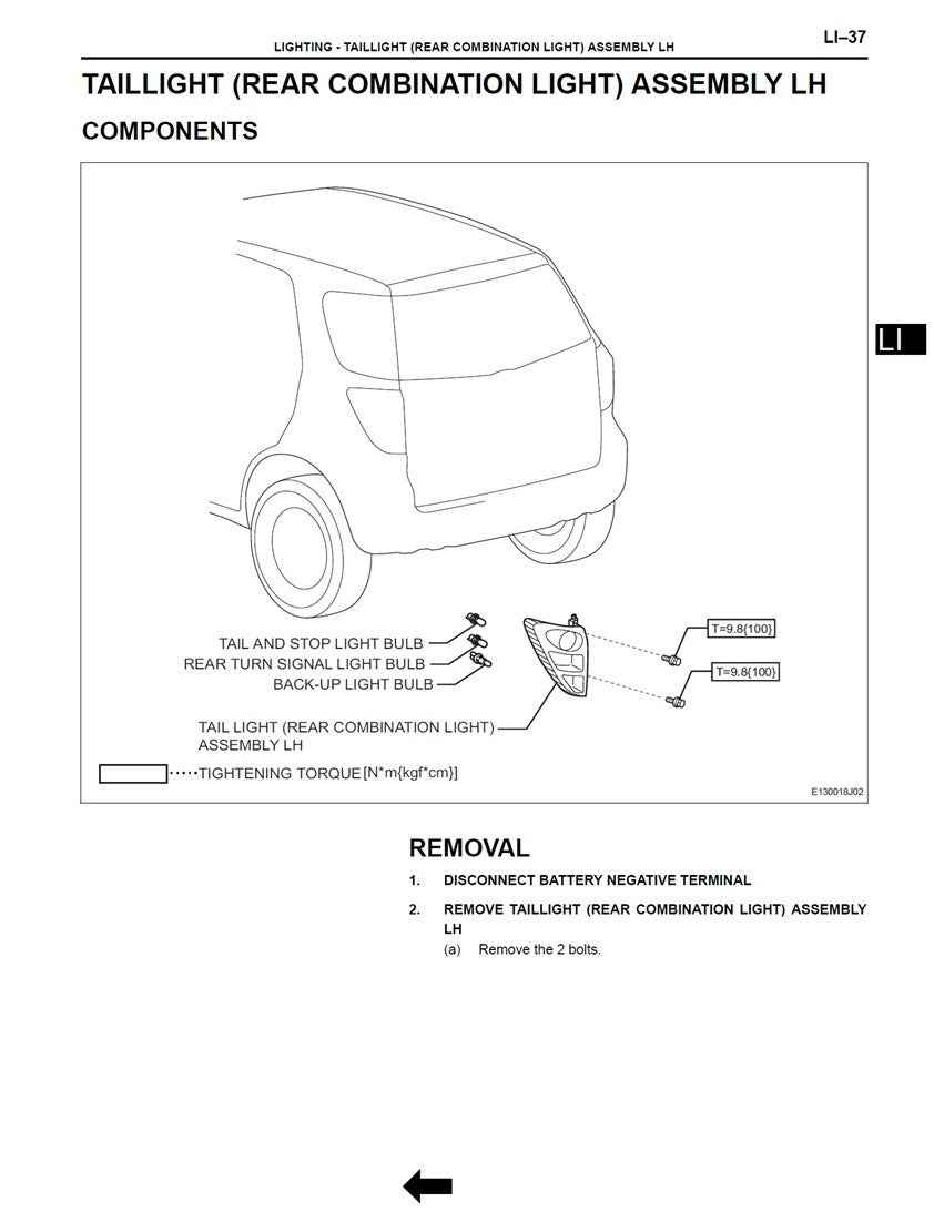 2006 to 2012 Daihatsu Terios Service Manual