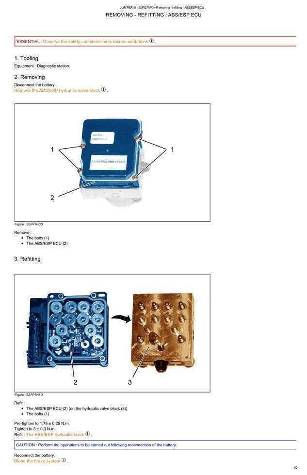 2014-2017 FIAT Ducato Van Service Manual