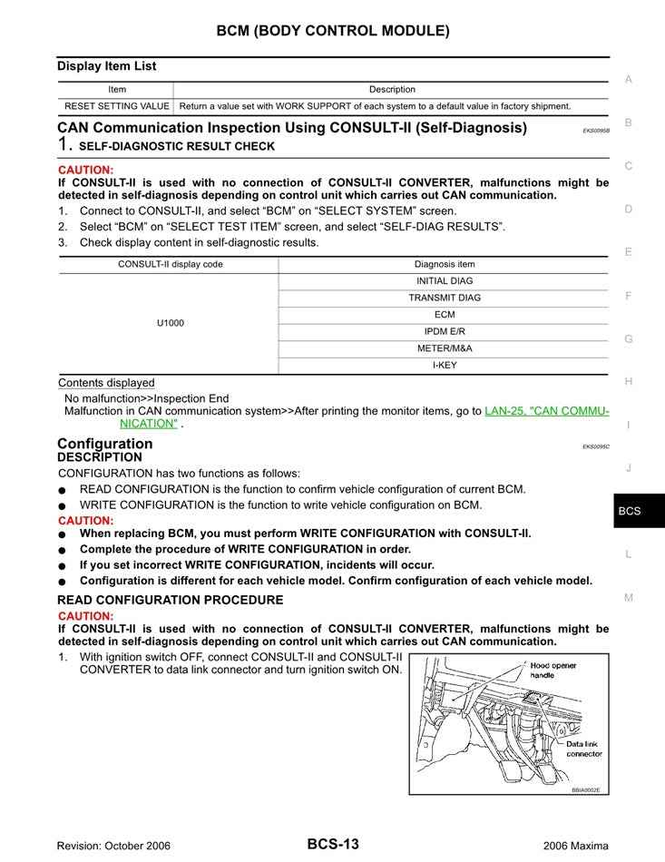 2006 Nissan Maxima Service Manual