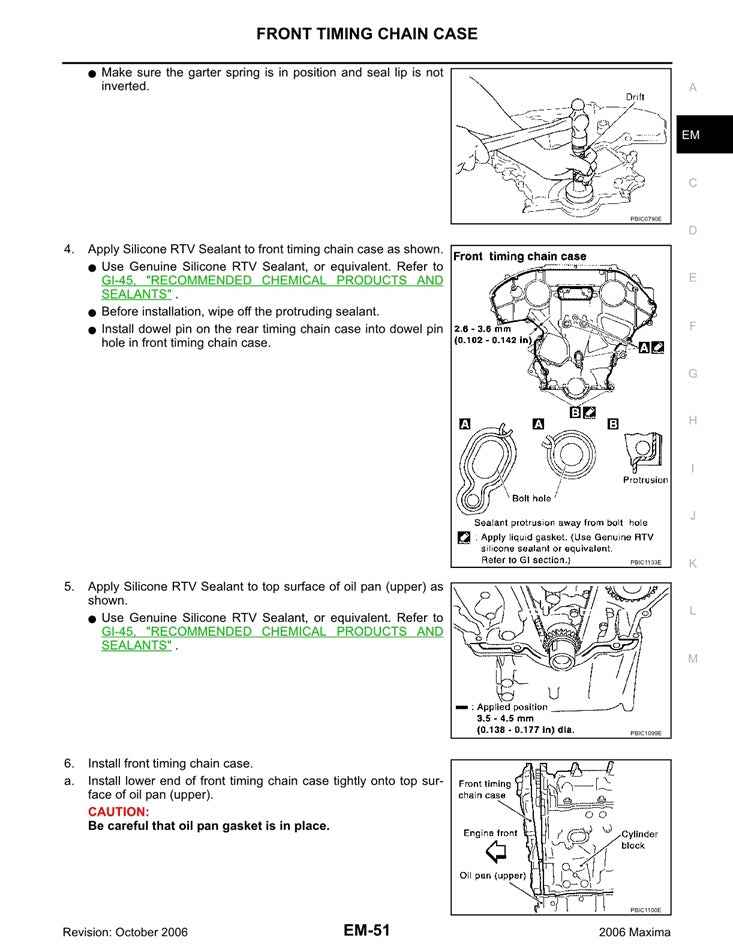 2006 Nissan Maxima Service Manual