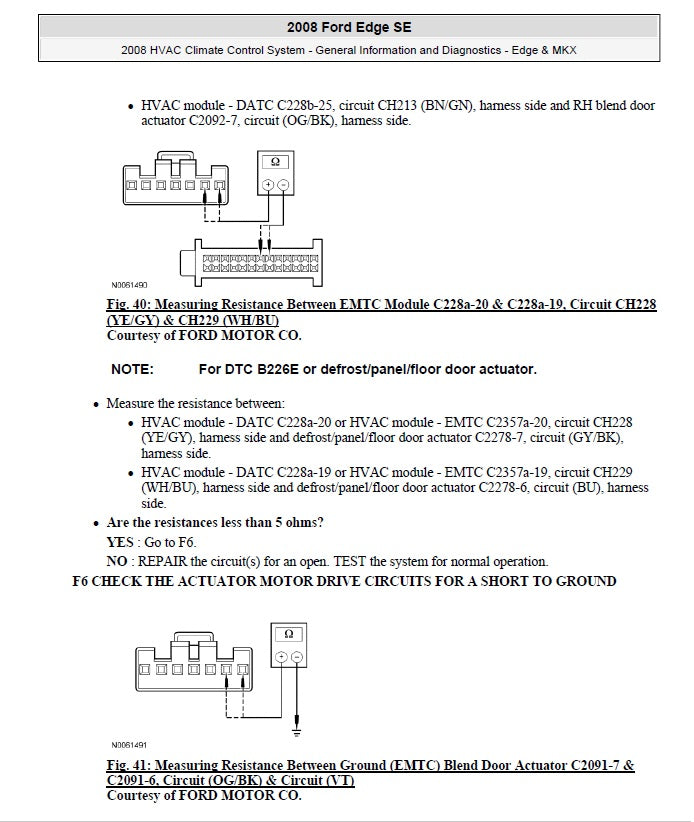 2007 to 2009 Ford Edge Service Manual