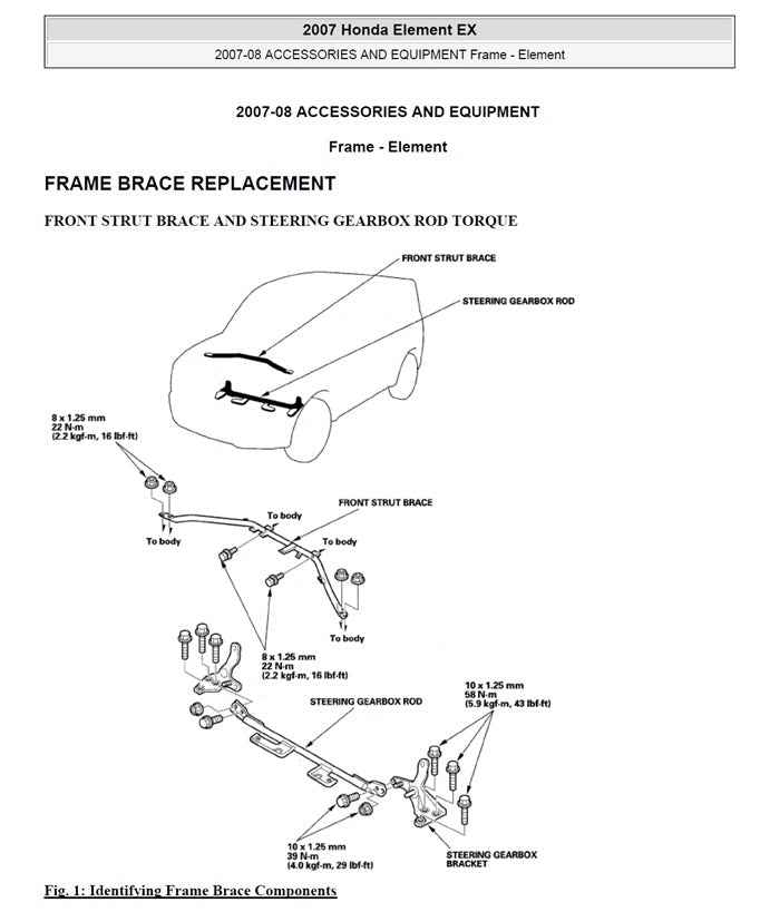 2007-2011 Honda Element Service Manual