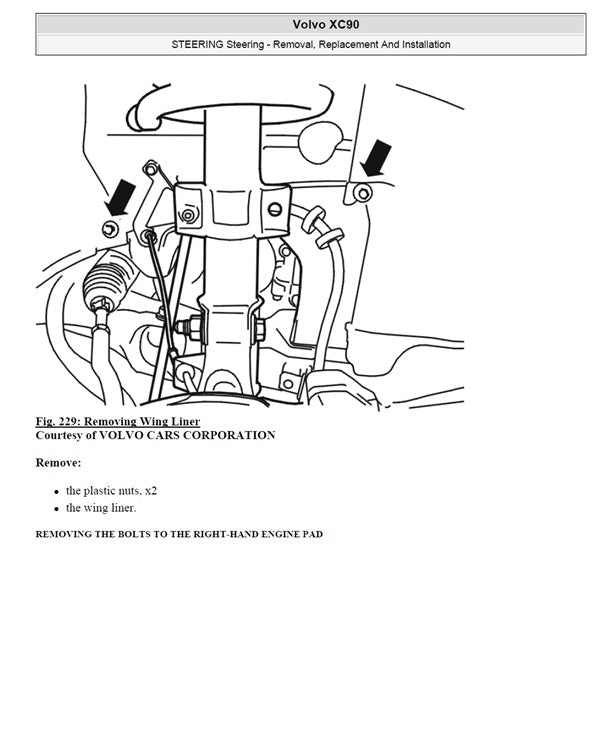 2007 to 2011 Volvo XC90 Service Manual