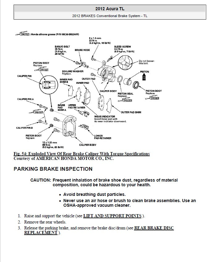 2009-2014 Acura Integra TL Service Manual for Repair and Maintenance