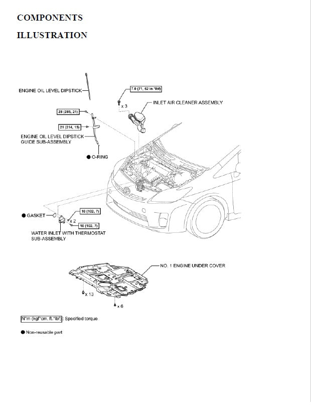 2009-2014 Toyota Prius Hybrid Service Manual